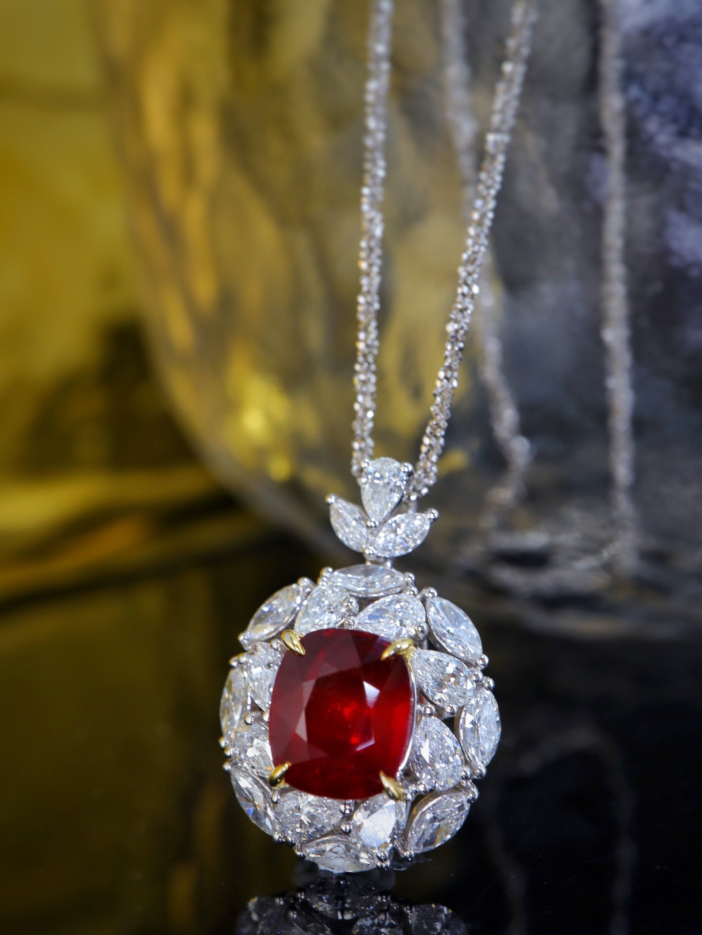 Unheated Pigeon's Blood Ruby Pendant - Premium Jewelry Collection