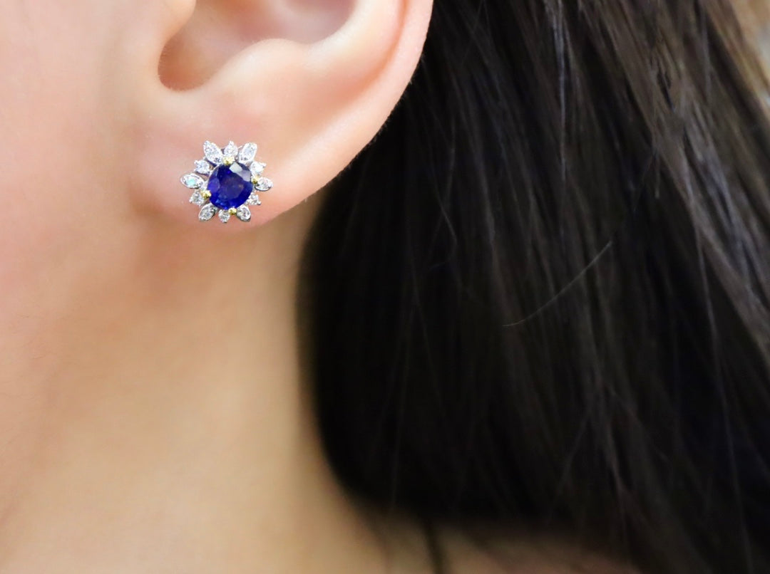 Exquisite Royal Blue Sapphire Earrings - A Jewelry Must-Have