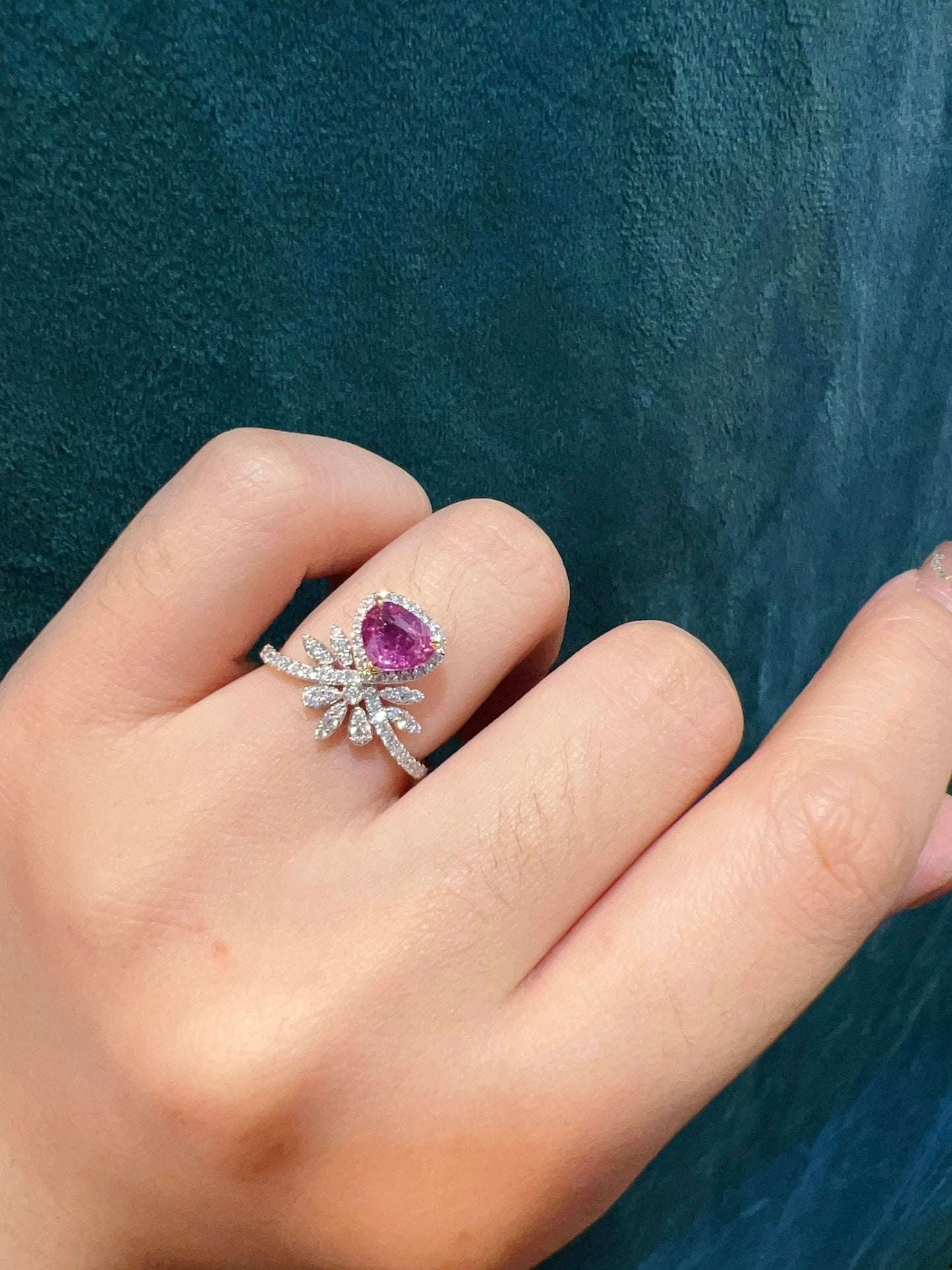 Elegant and Timeless Jewelry: Unheated Padparadscha Ring