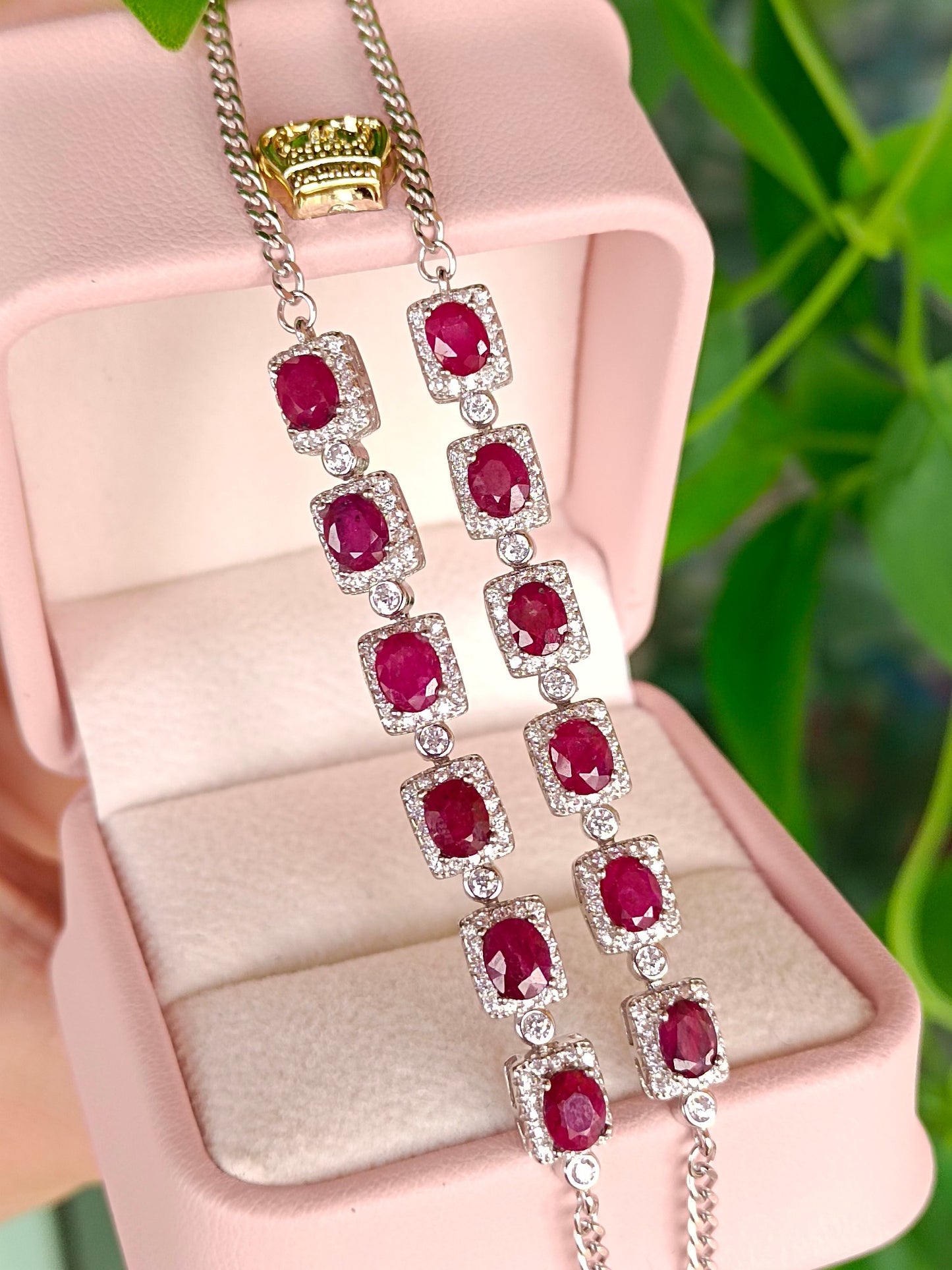 Dazzling Ruby Bracelet - A Masterpiece of Elegance and Mystery in Jewelry