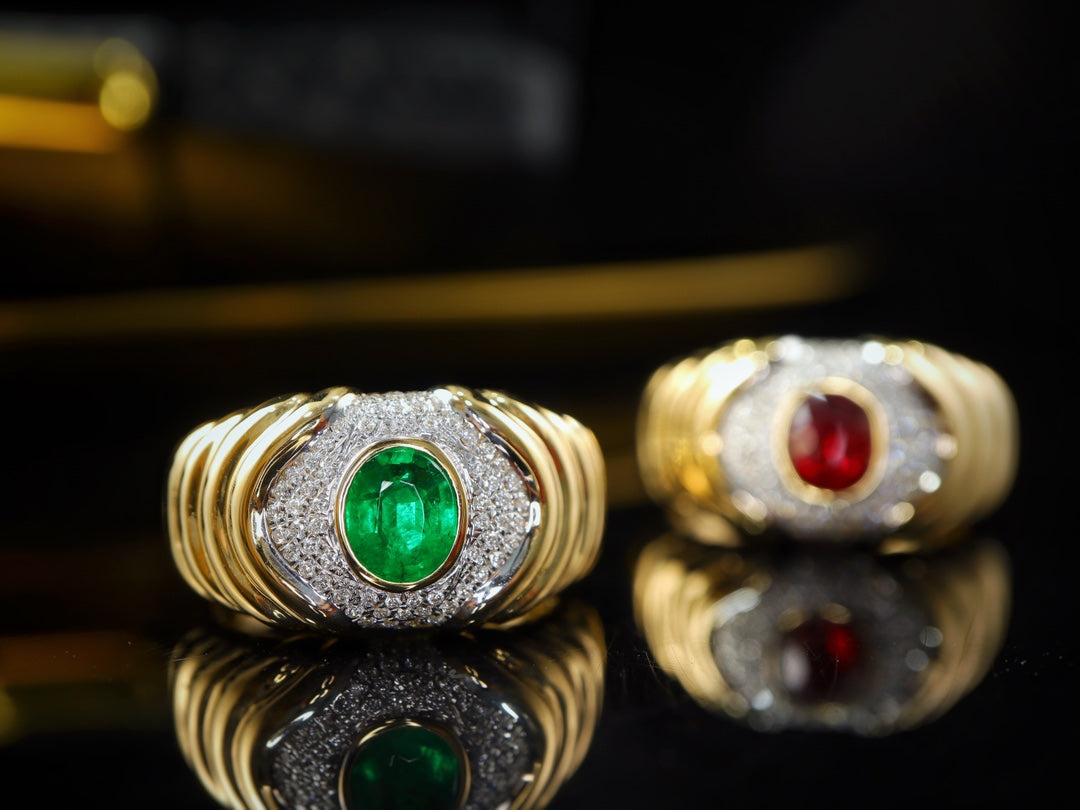 Vintage-Style Panjshir Emerald Ring - A Jewelry Treasure