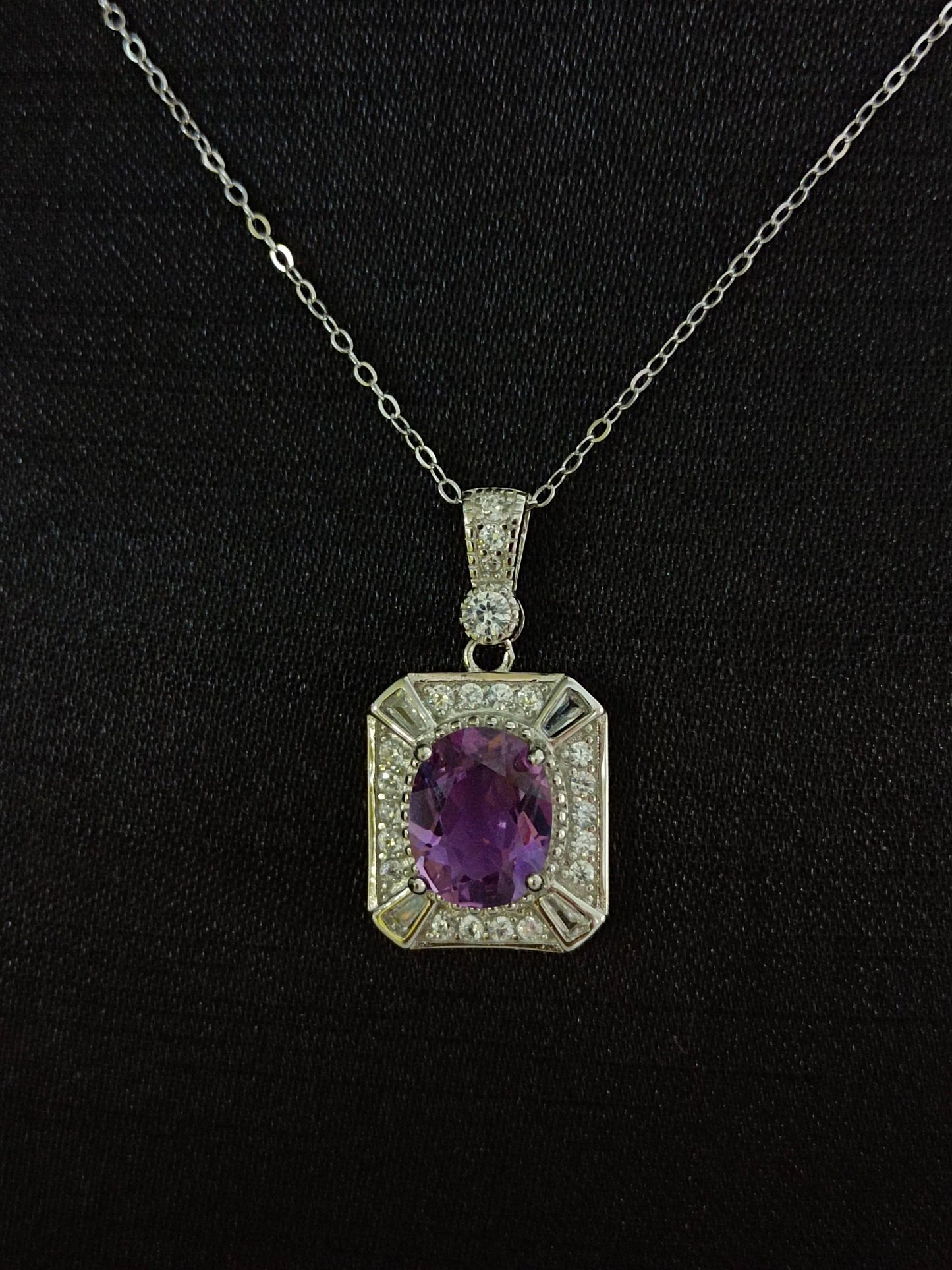 Exquisite Natural Amethyst Pendant Jewelry