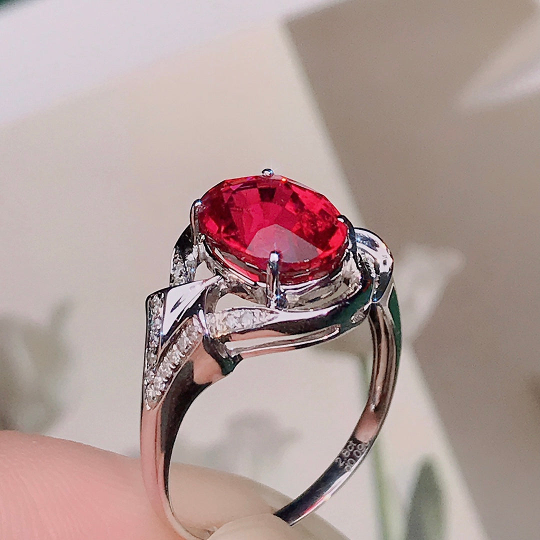 Red Rubellite Ring - A Symbol of Good Fortune and Vitality in Fine Jewelry