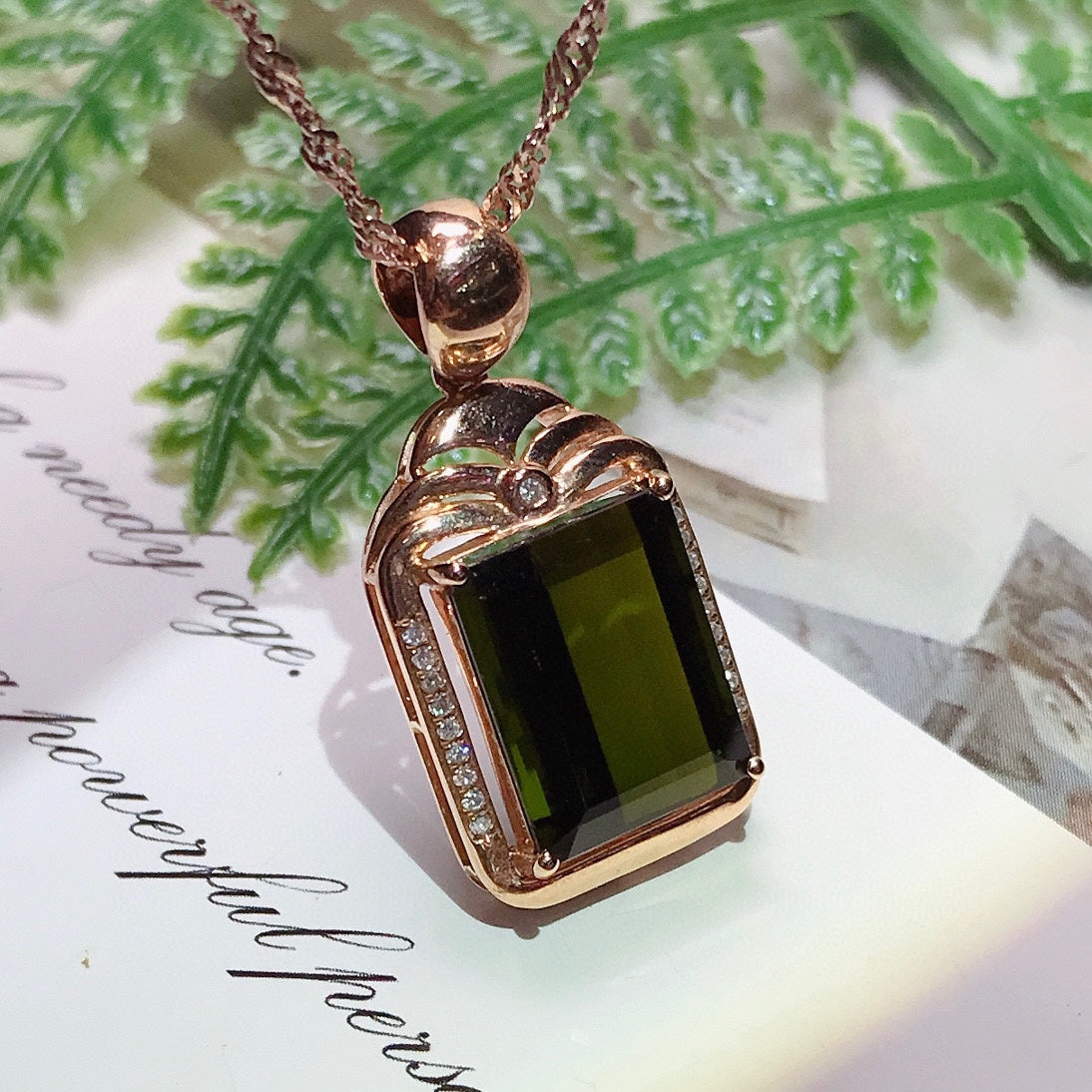 Lush Green Peridot Pendant - A Symbol of Eternal Vitality