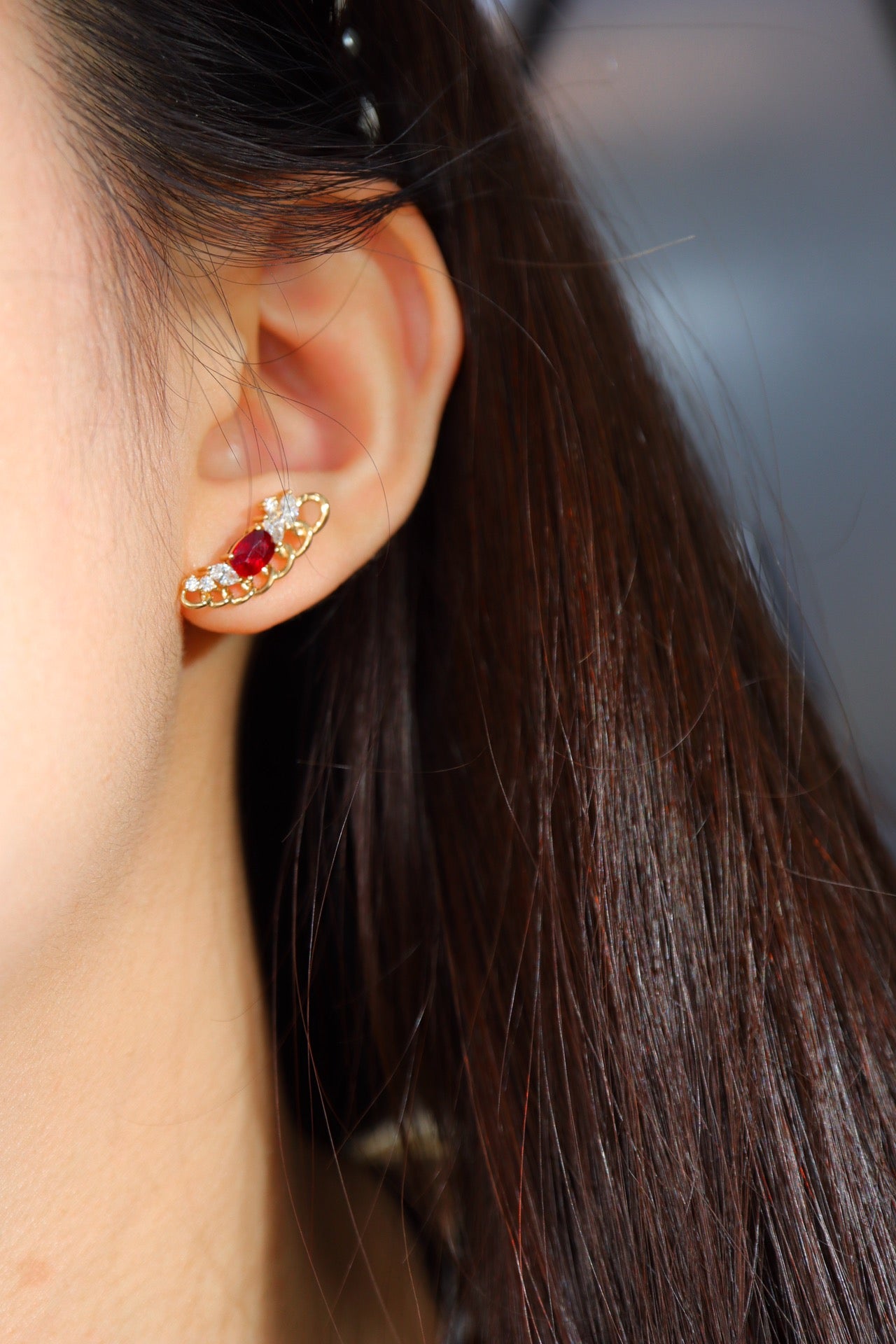 Minimalist Luxury Design Ruby Earrings - Exquisite Jewelry