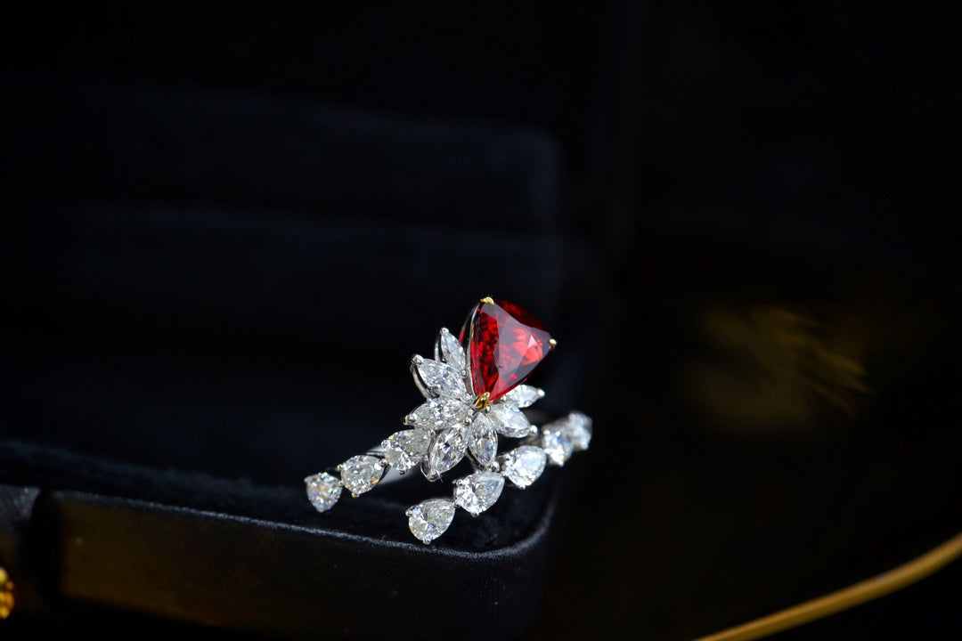 Cincin Ruby Merah Darah Pigeon - Perhiasan Khusus Premium