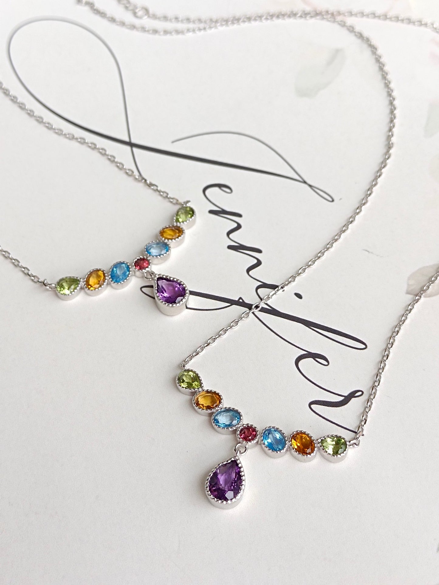 Vibrant Gemstone Necklace - A Symphony of Colors in Jewelry