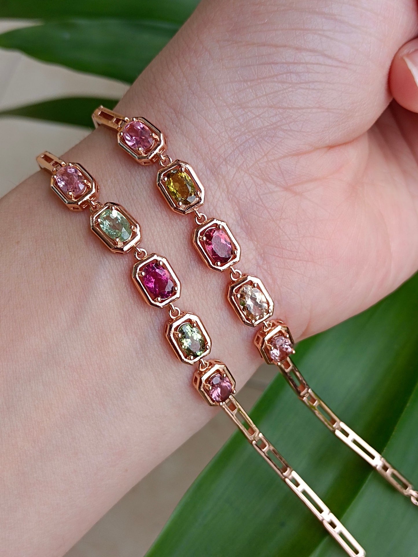 Natural Candy Tourmaline Bracelet - A Jewelry Piece of Dreamy Romance