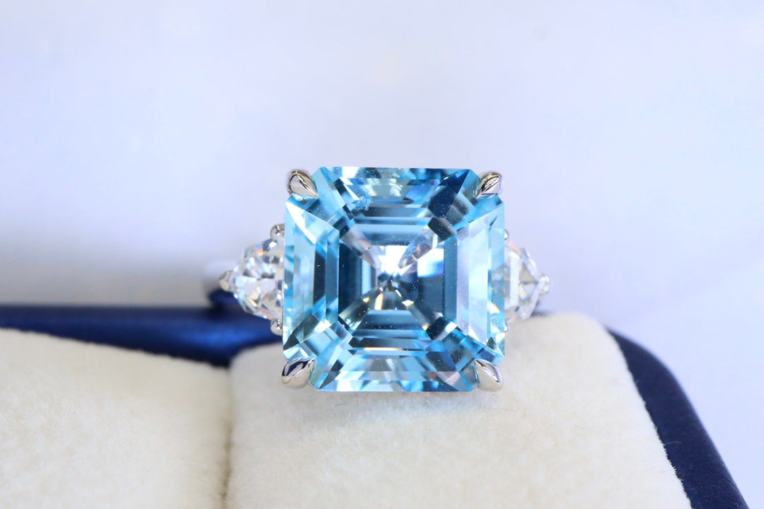 Exquisite Swiss Blue Topaz Ring - A Must-Have Jewelry Piece