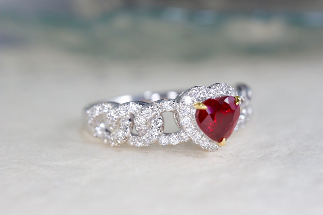 Pigeon's Blood Ruby Ring - High-Quality Jewelry Gemstone