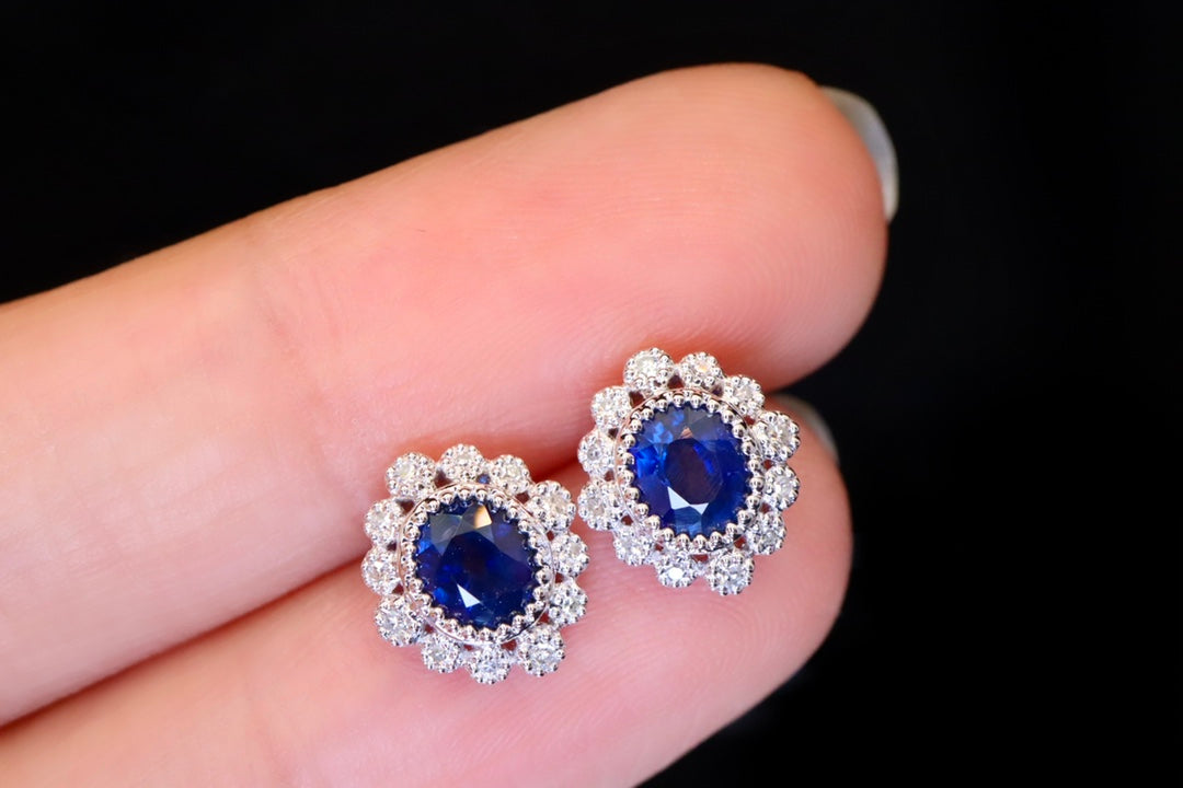 Exquisite Royal Blue Sapphire Earrings - A Must-Have Jewelry