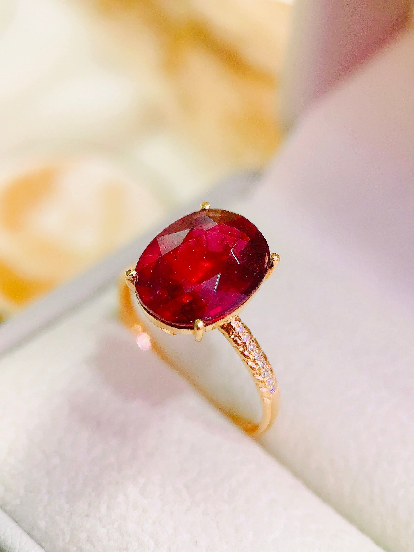 Natural Almandine Garnet Ring - Exquisite Jewelry Piece