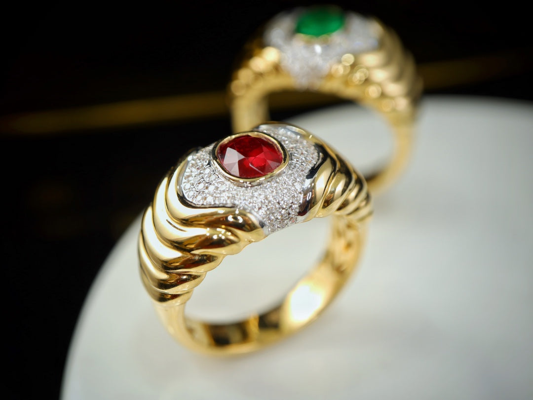 Vintage Style Pigeon's Blood Ruby Ring - A Gemstone Jewelry Marvel