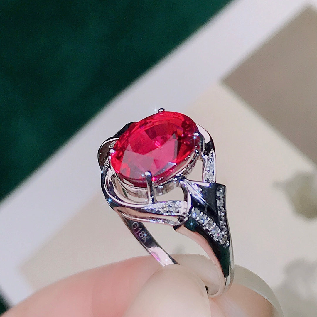 Red Rubellite Ring - A Symbol of Good Fortune and Vitality in Fine Jewelry