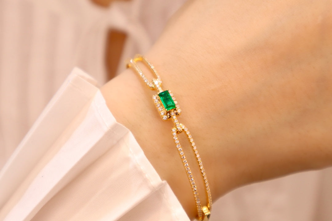 Panjshir Emerald Bracelet - High-Quality Jewelry for a Stylish Statement