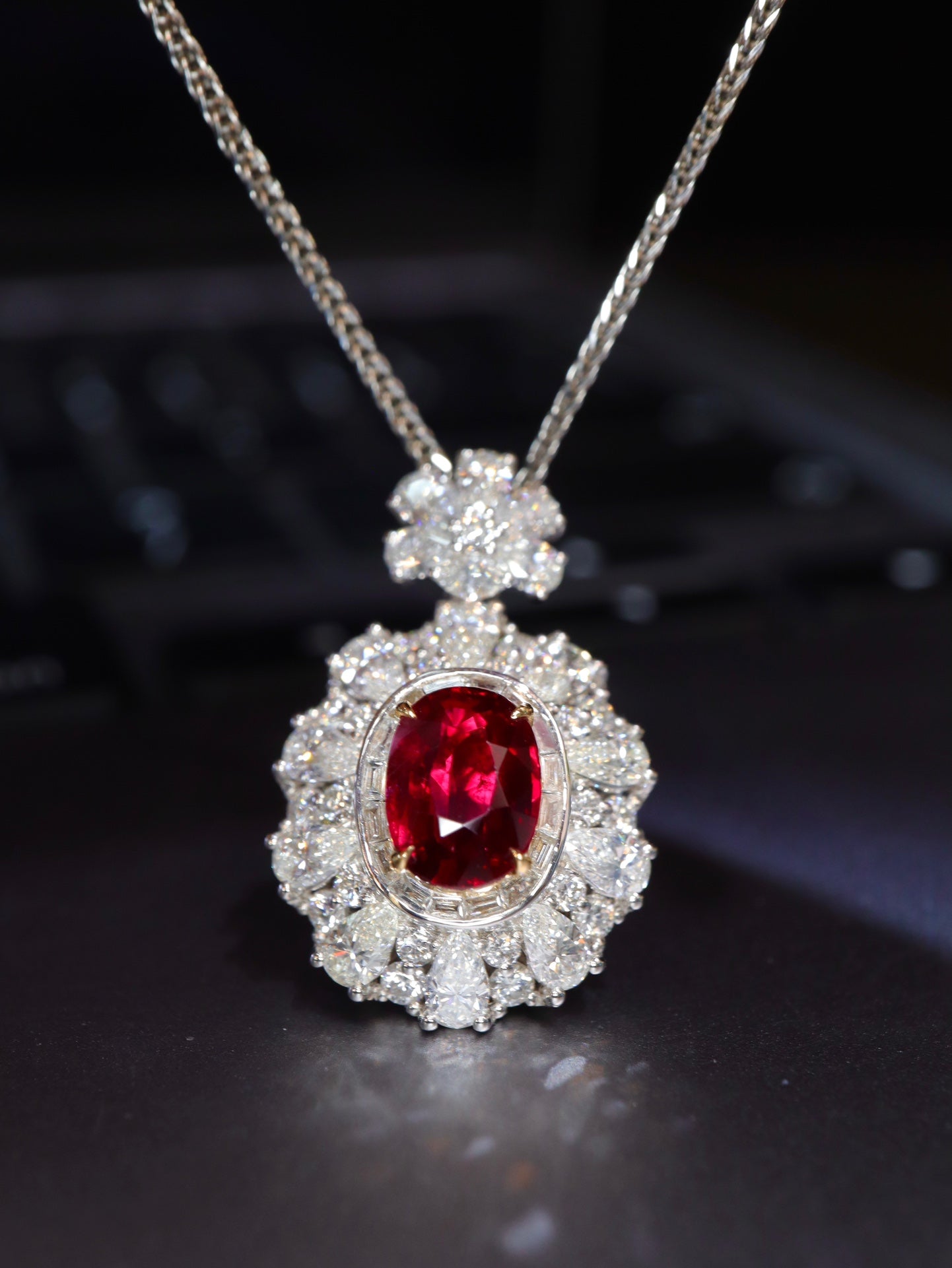 Luxurious Mozambique Ruby Pendant - Fine Jewelry Piece