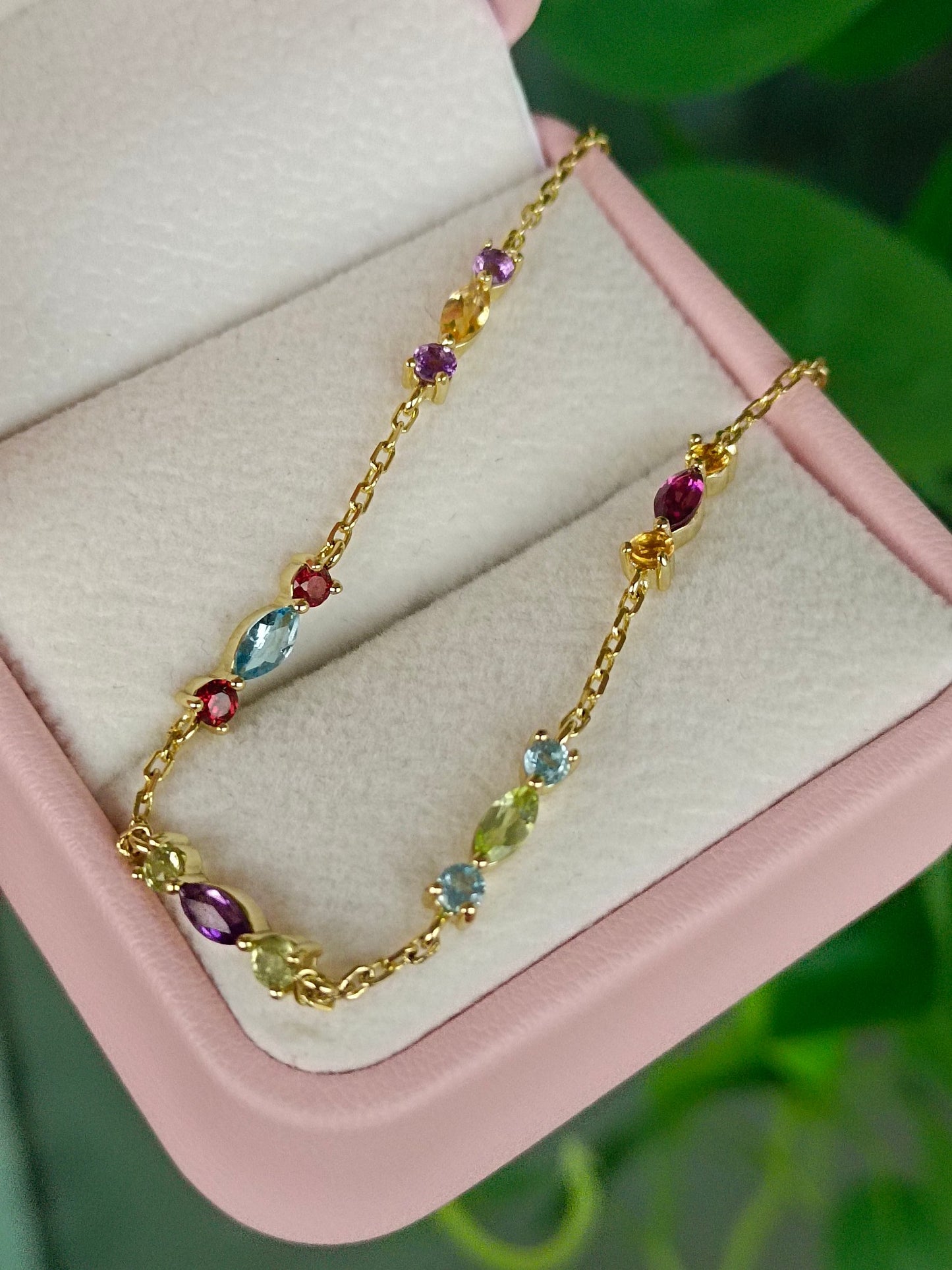 Exquisite Natural Multi-Gemstone Bracelet - A Must-Have Jewelry