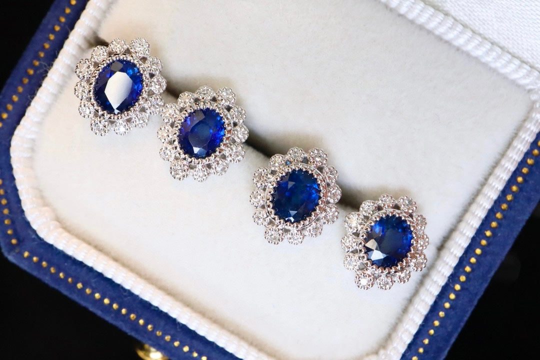 Exquisite Royal Blue Sapphire Earrings - A Must-Have Jewelry