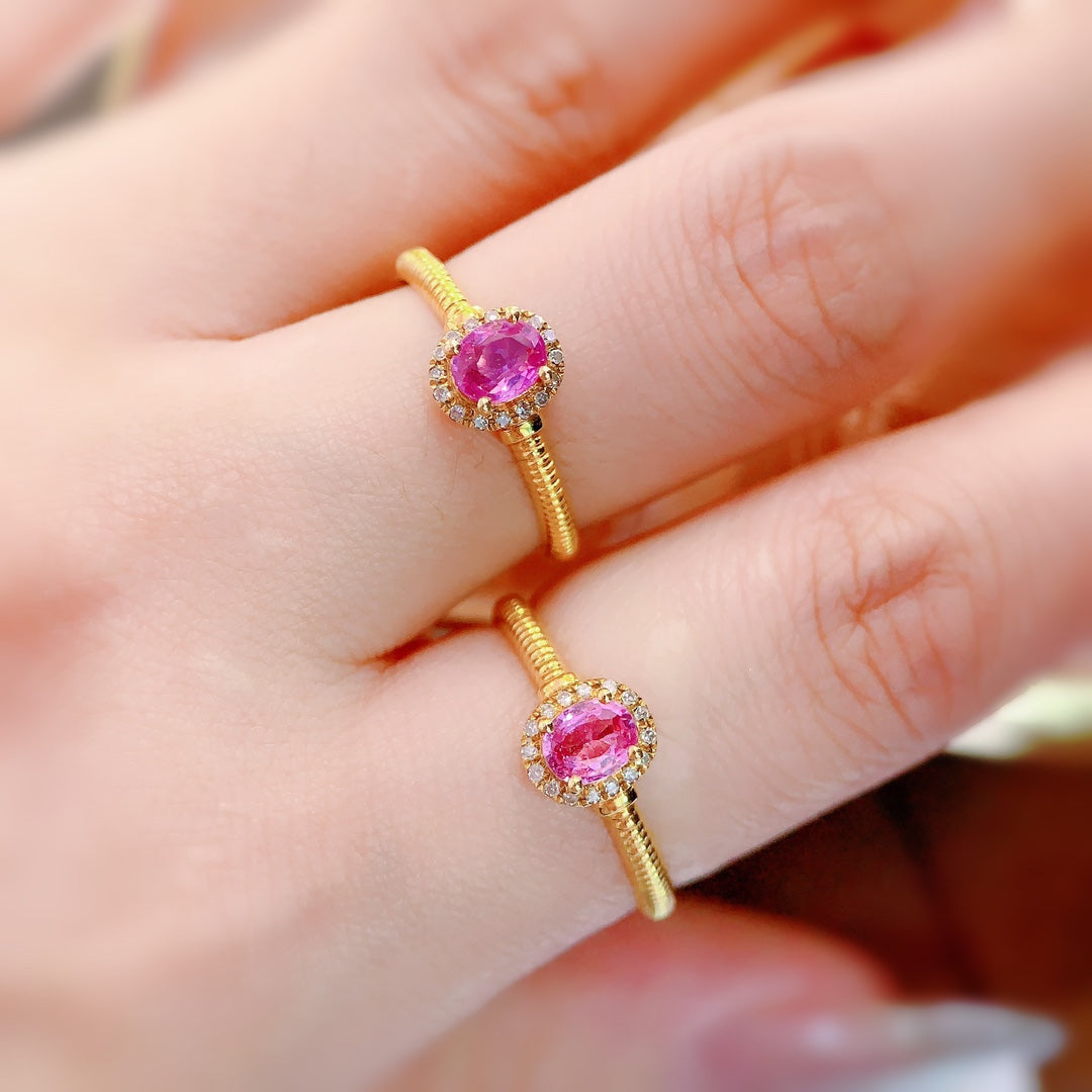 Sweetheart Barbie Enchanting 18K Gold & Sapphire Ring - Jewelry for the Fairy-like You