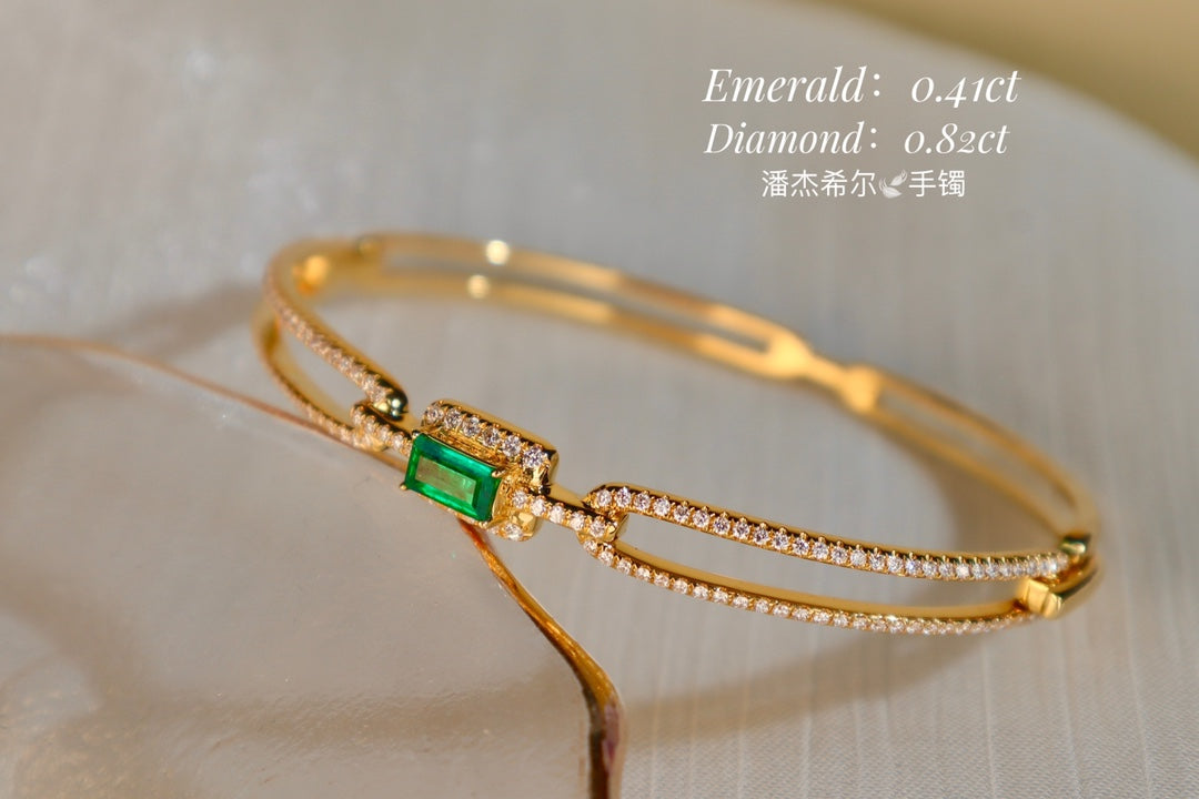 Panjshir Emerald Bracelet - High-Quality Jewelry for a Stylish Statement