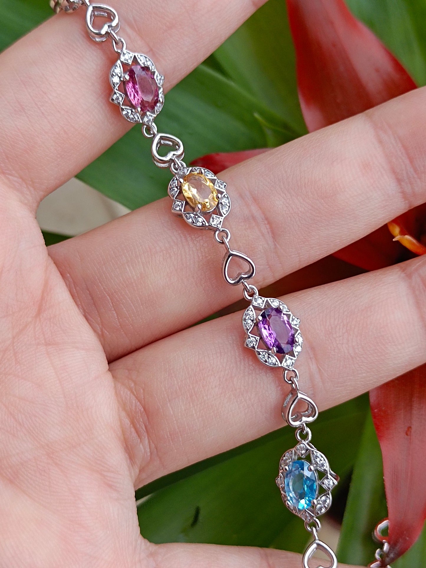 Vibrant & Colorful Sweet Multi-Gemstone Bracelet - Exquisite Jewelry