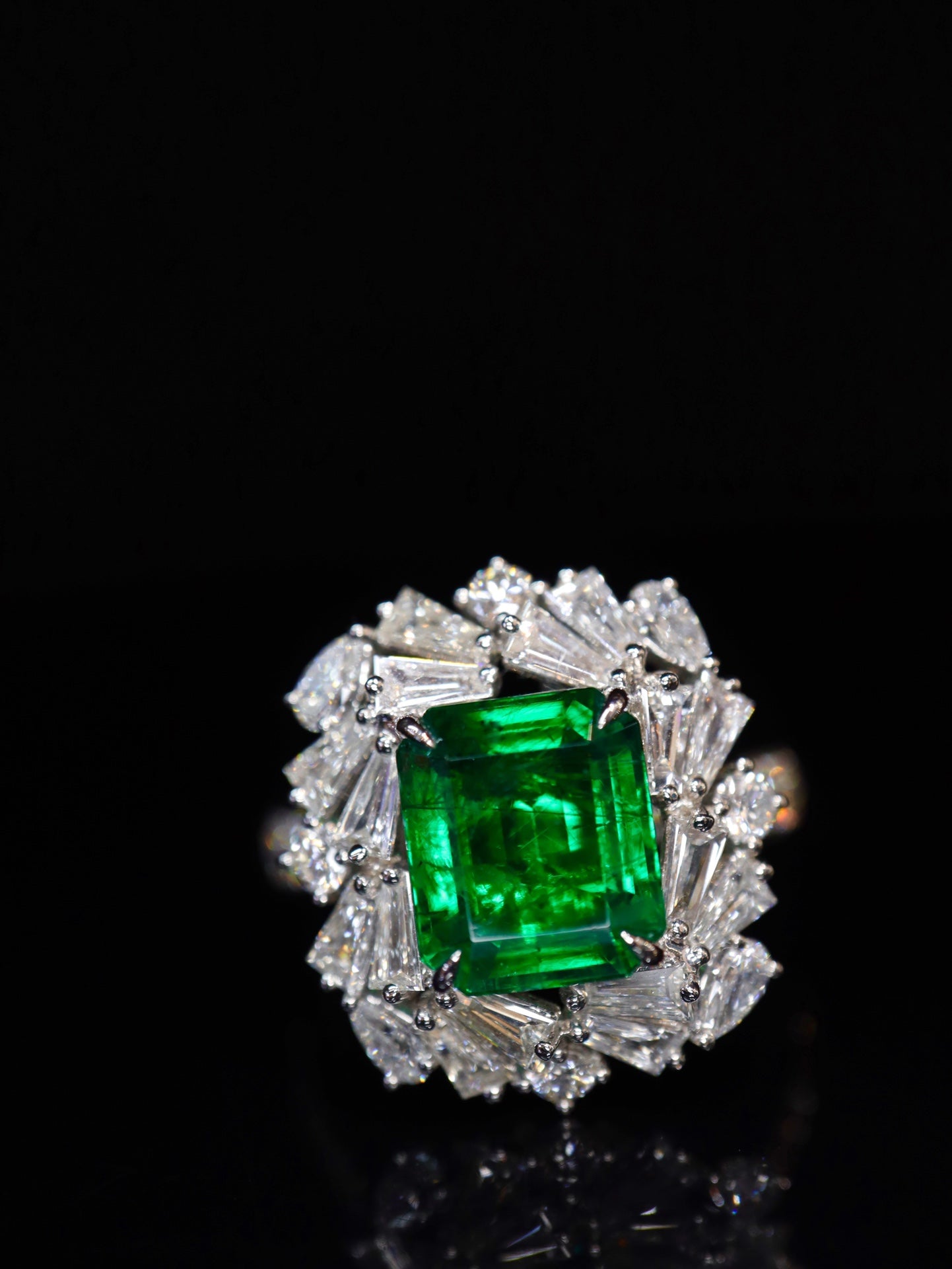 Cincin Zamrud - Barang Kemas Mewah Warton Green 3.01ct