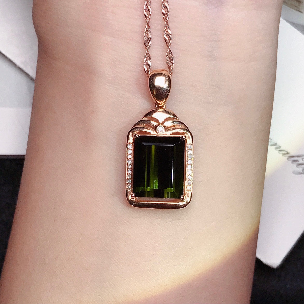 Lush Green Peridot Pendant - A Symbol of Eternal Vitality