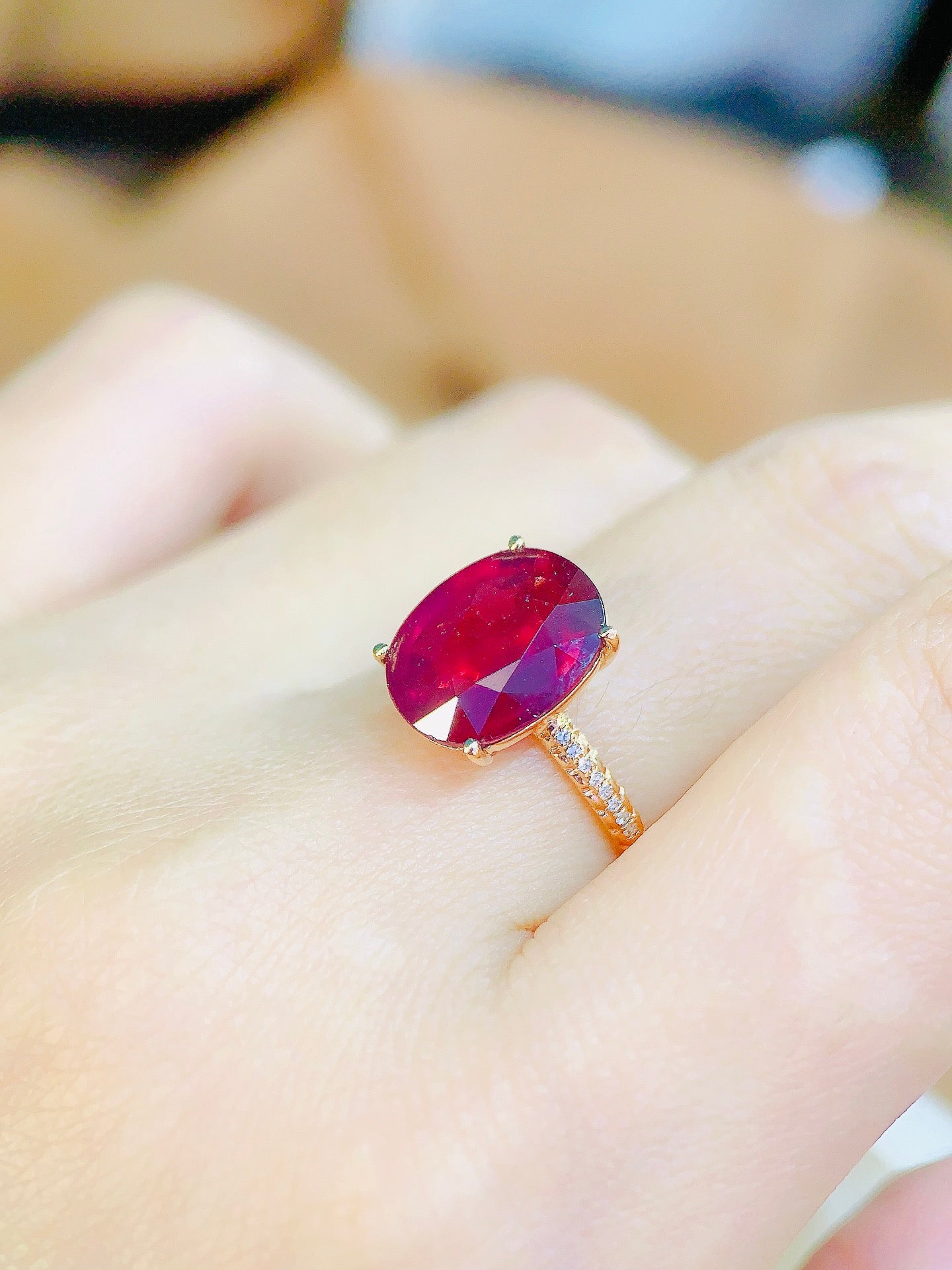 Natural Almandine Garnet Ring - Exquisite Jewelry Piece