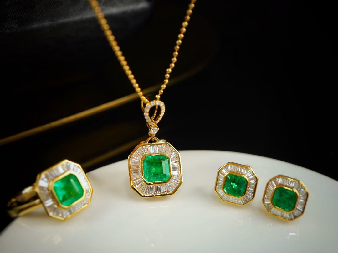 Panjshir Emerald Örhängen - Premium Fashionabla smycken