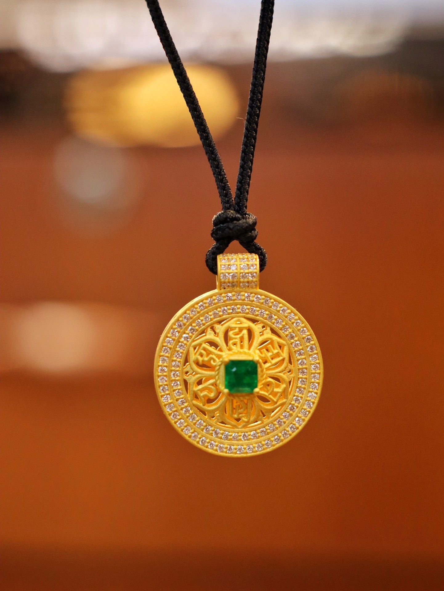 24k Gold Emerald Pendant - High-Quality Panjshir Emerald Jewelry