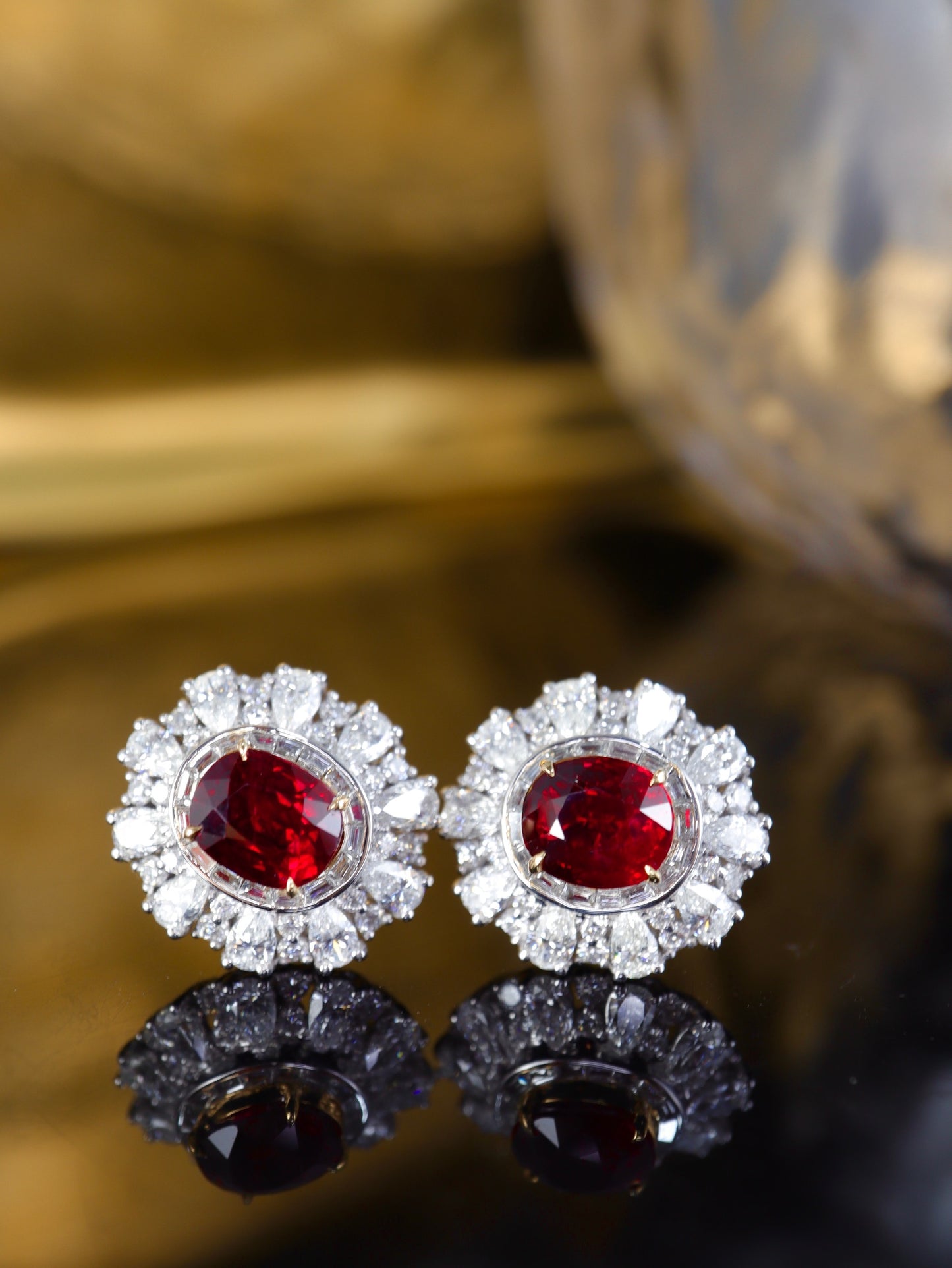 Party Essential 🥰 Pigeon's Blood Ruby Earrings - Premium Jewelry