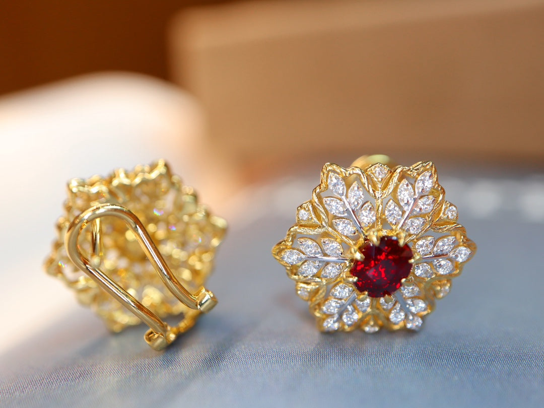 Buccellati-Style Ruby Earrings: A Century of Classic Elegance