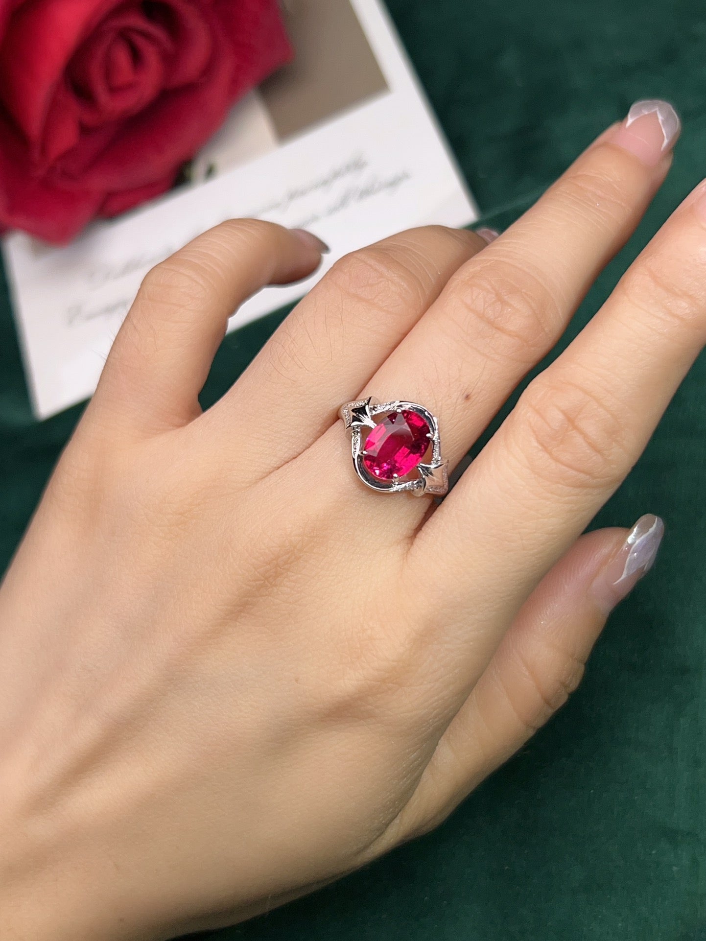 Red Rubellite Ring - A Symbol of Good Fortune and Vitality in Fine Jewelry