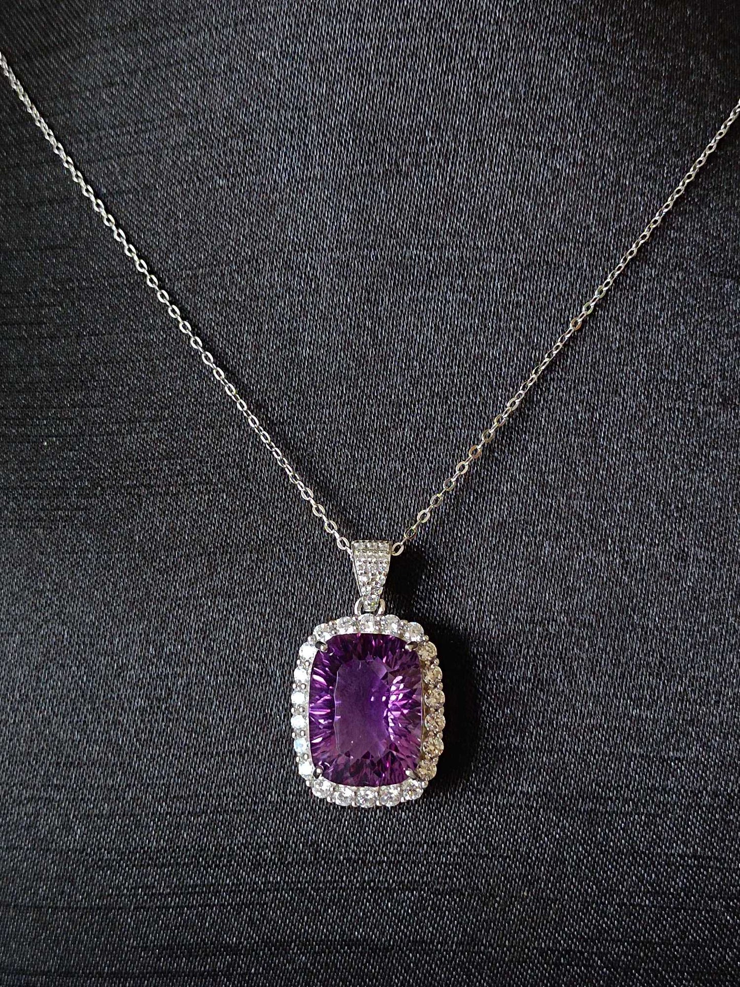 Luxurious Natural Amethyst Jewelry Pendant - Mystic Purple Glow