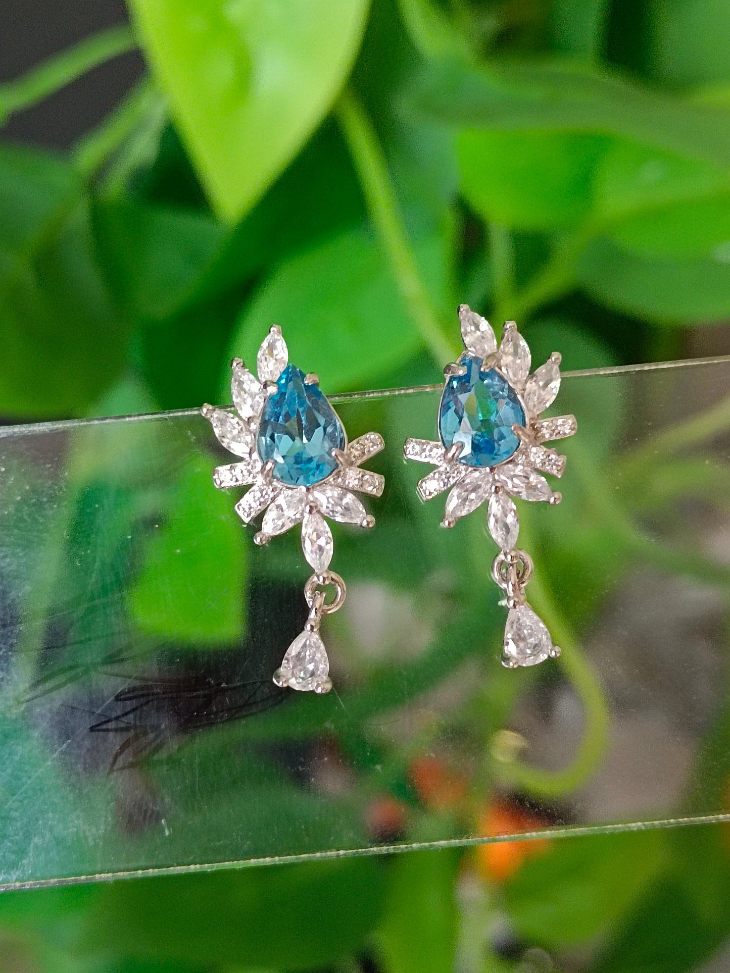 Dazzling London Blue Topaz Earrings - Exquisite Jewelry for Elegant You