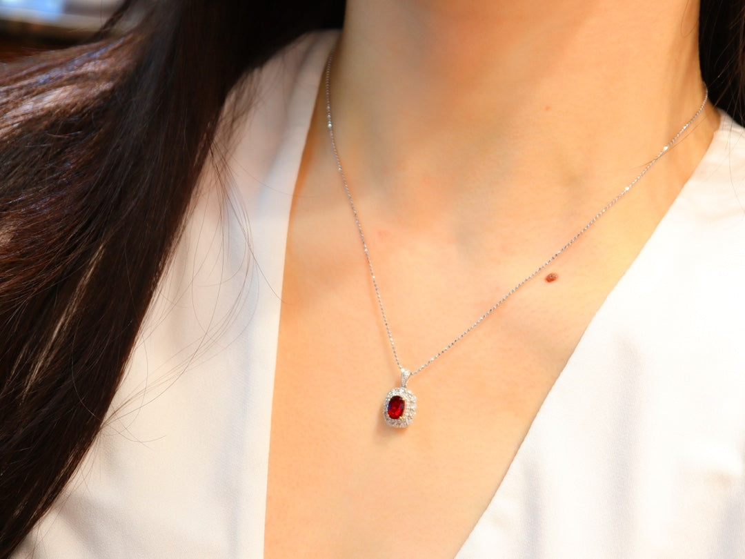 Pigeon Blood Red Ruby Pendant - Premium Jewelry Collection