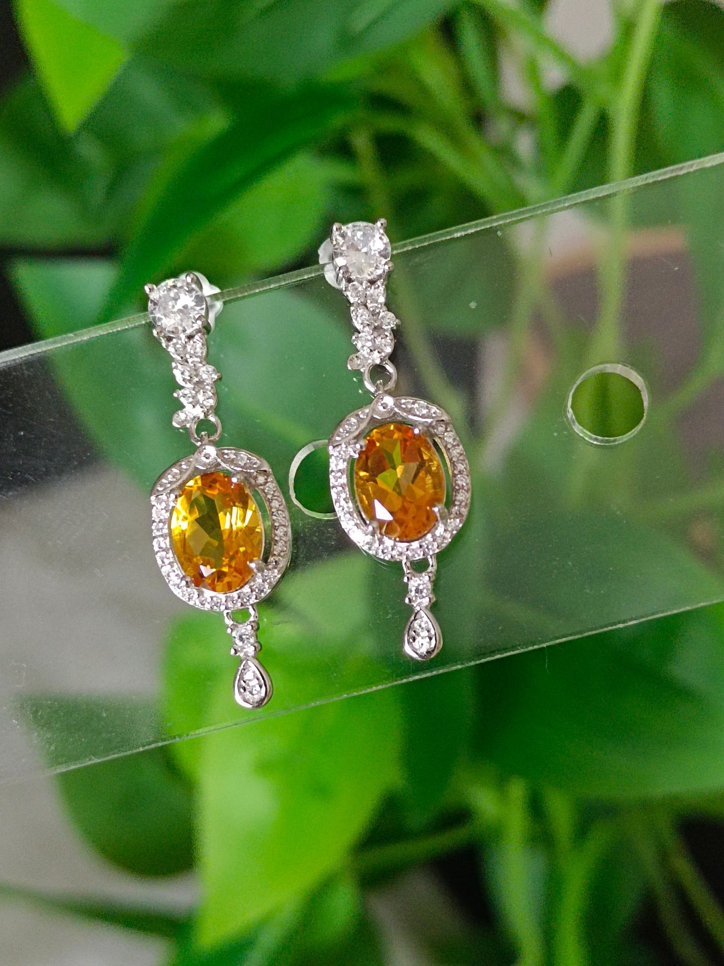 Natural Yellow Citrine Earrings - Elegant Jewelry for Every Occasion