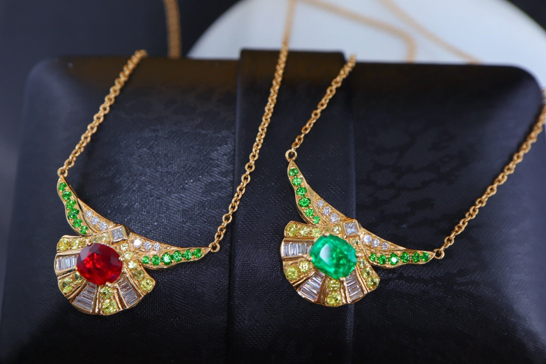 Luxurious Emerald Jewelry: Premium Afghan Panjshir Emerald Necklace