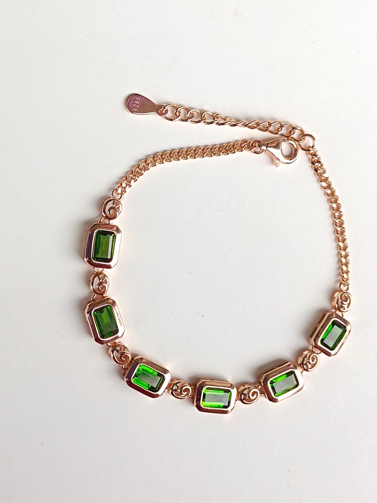 Luxurious Natural Diopside Jewelry Bracelet