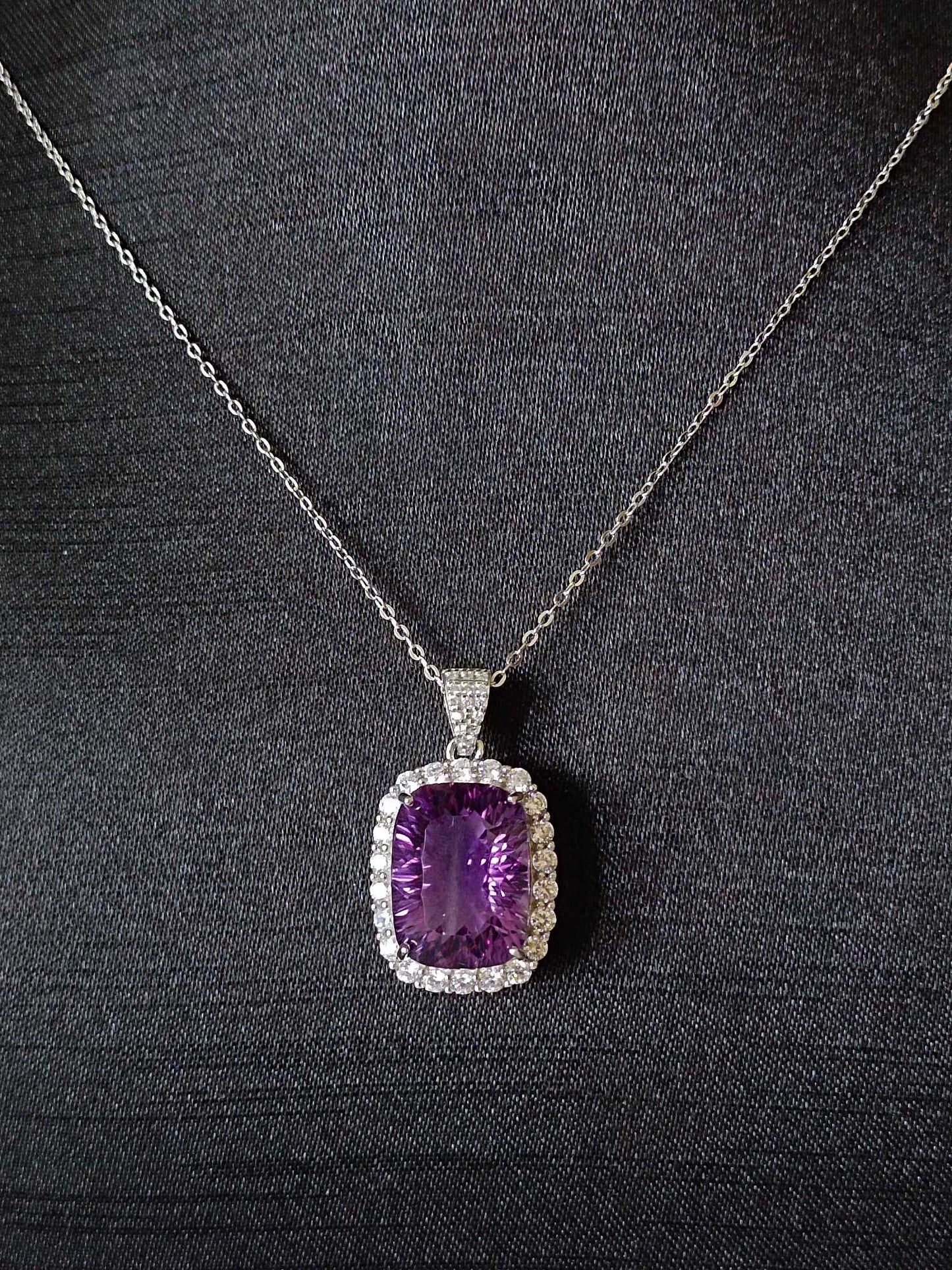 Luxurious Natural Amethyst Jewelry Pendant - Mystic Purple Glow