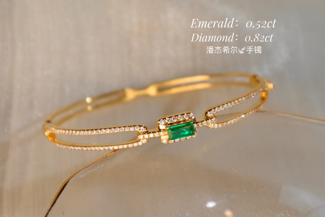 Panjshir Emerald Bracelet - High-Quality Jewelry for a Stylish Statement