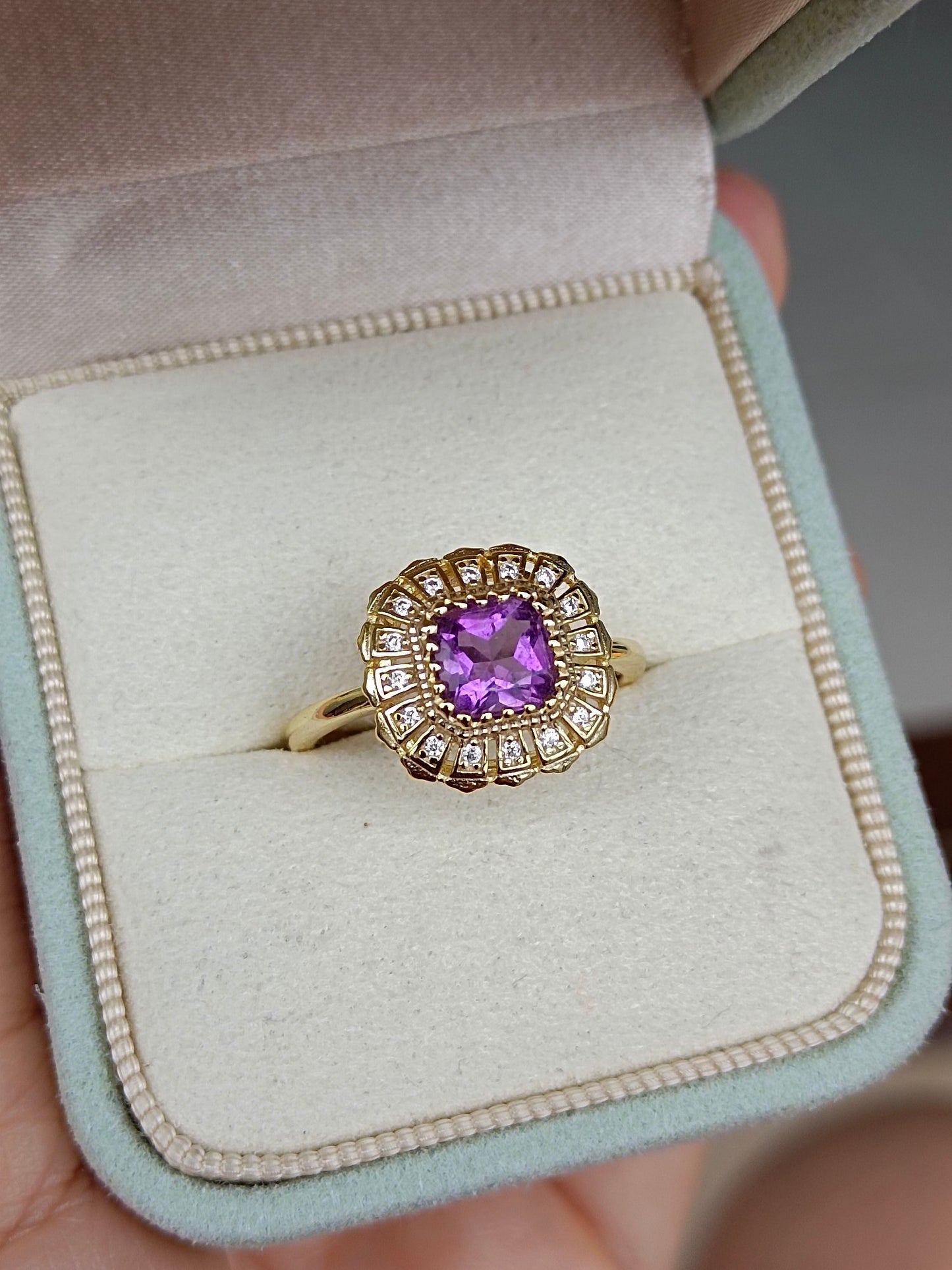 Natural Amethyst Ring - A Royal Affair in Jewelry