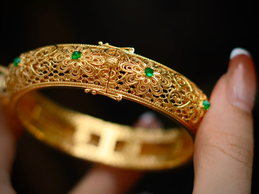 Ancient Filigree Technique Bracelet: The Pinnacle of Wedding Heirloom Jewelry