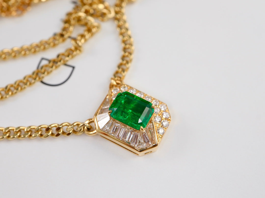 Emerald Cuban Necklace - High-End Jewelry Piece