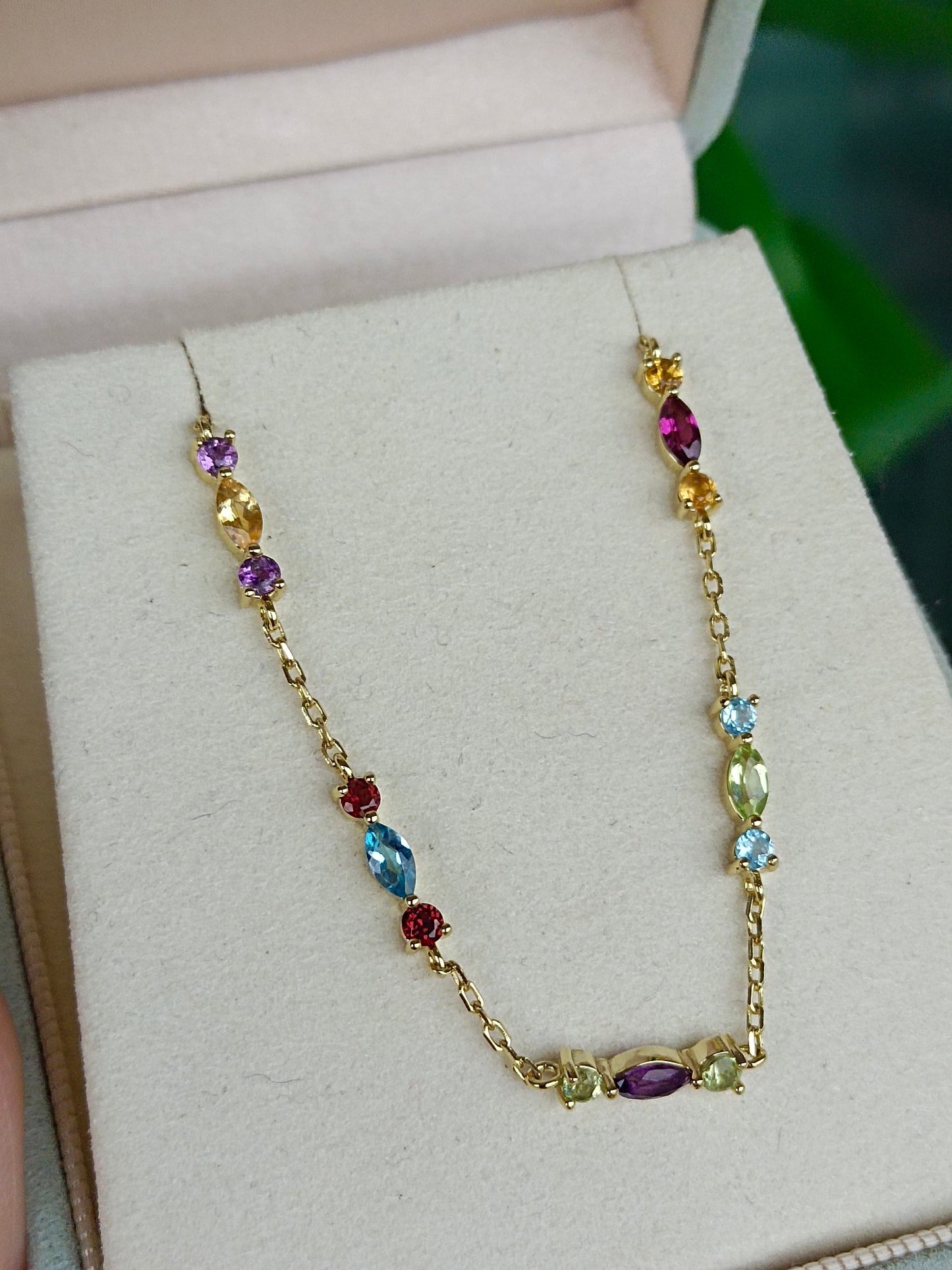 Exquisite Natural Multi-Gemstone Bracelet - A Must-Have Jewelry