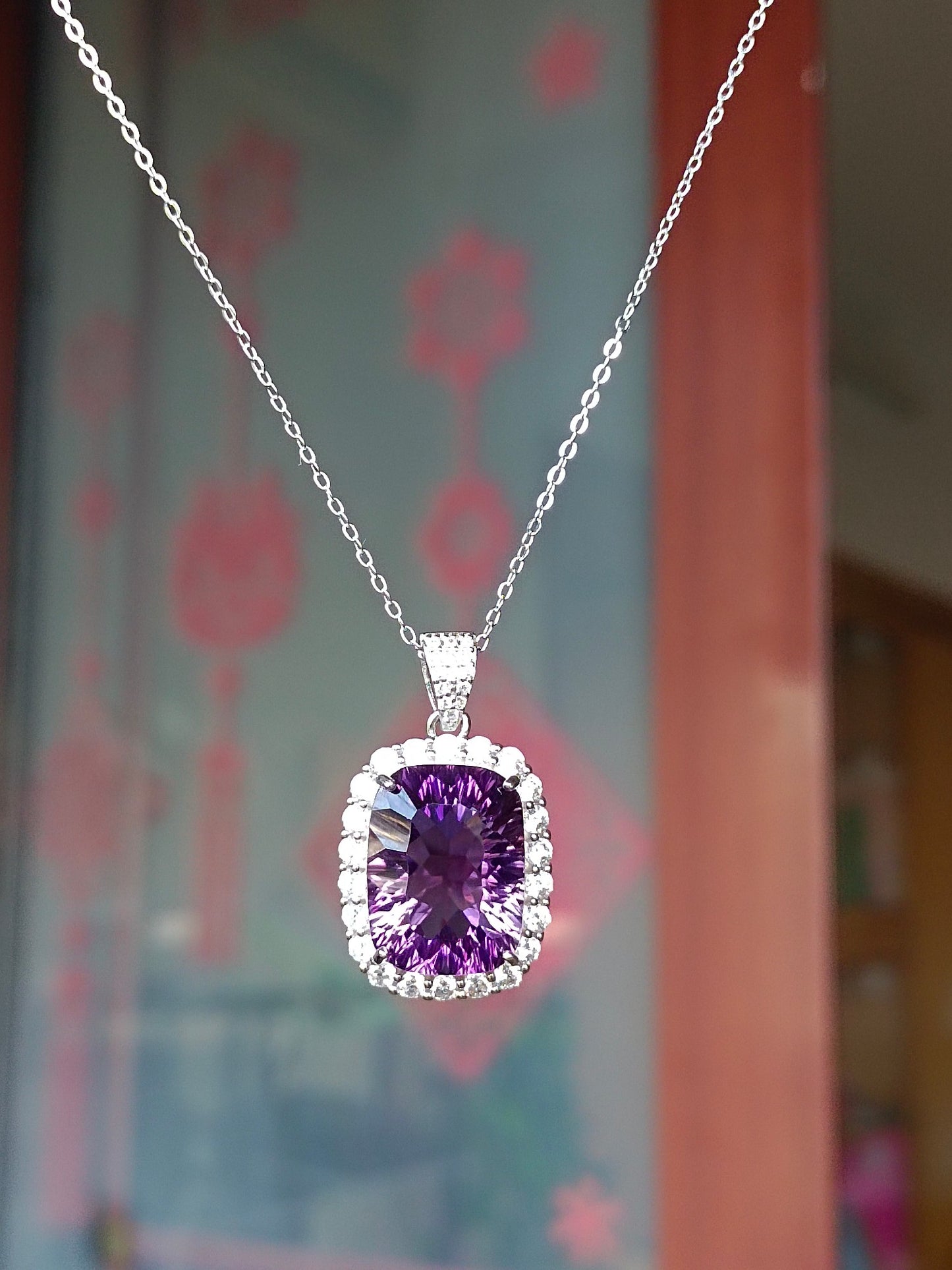 Luxurious Natural Amethyst Jewelry Pendant - Mystic Purple Glow