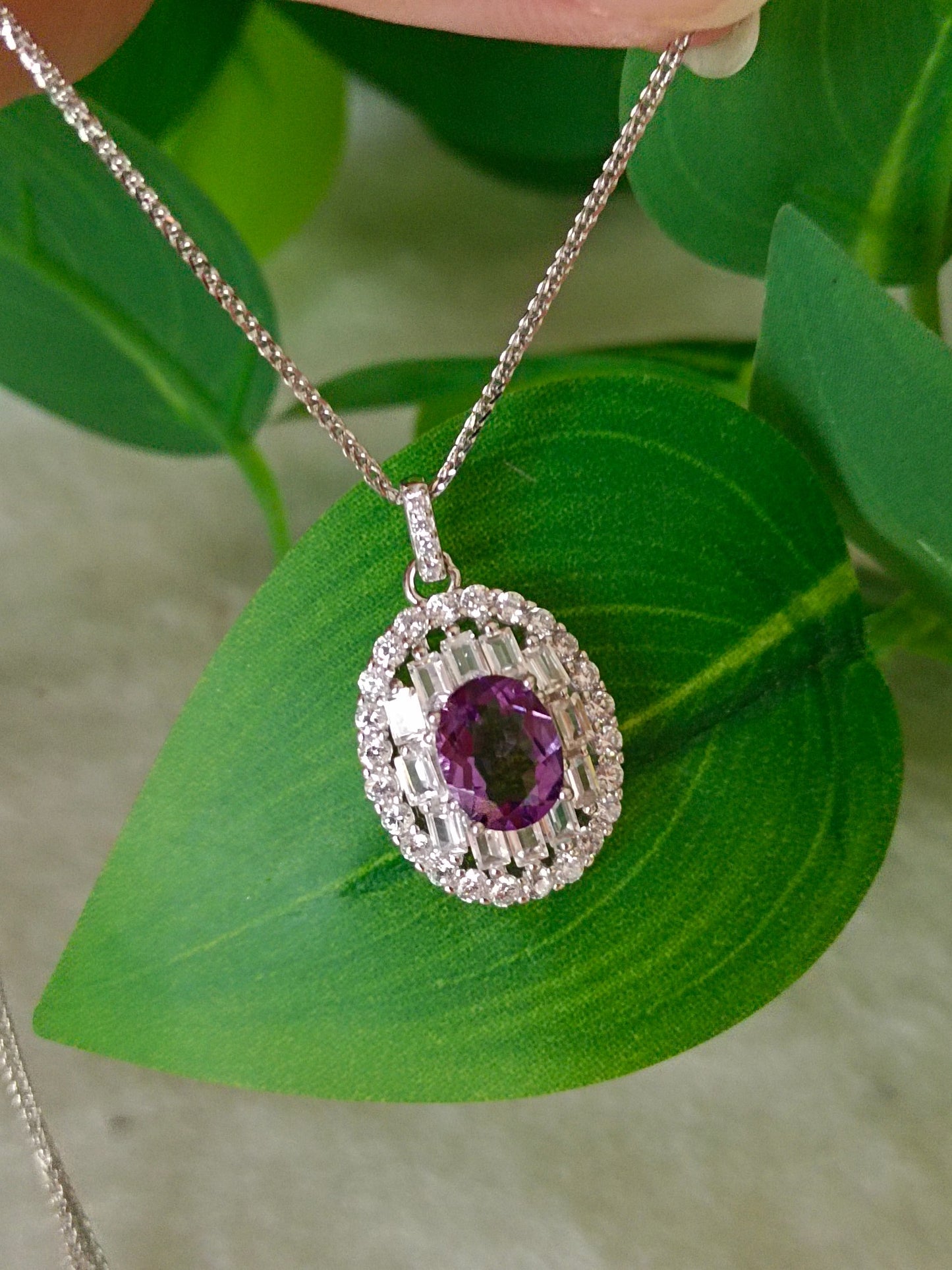 Natural Amethyst Pendant - Enchanting Purple Jewelry