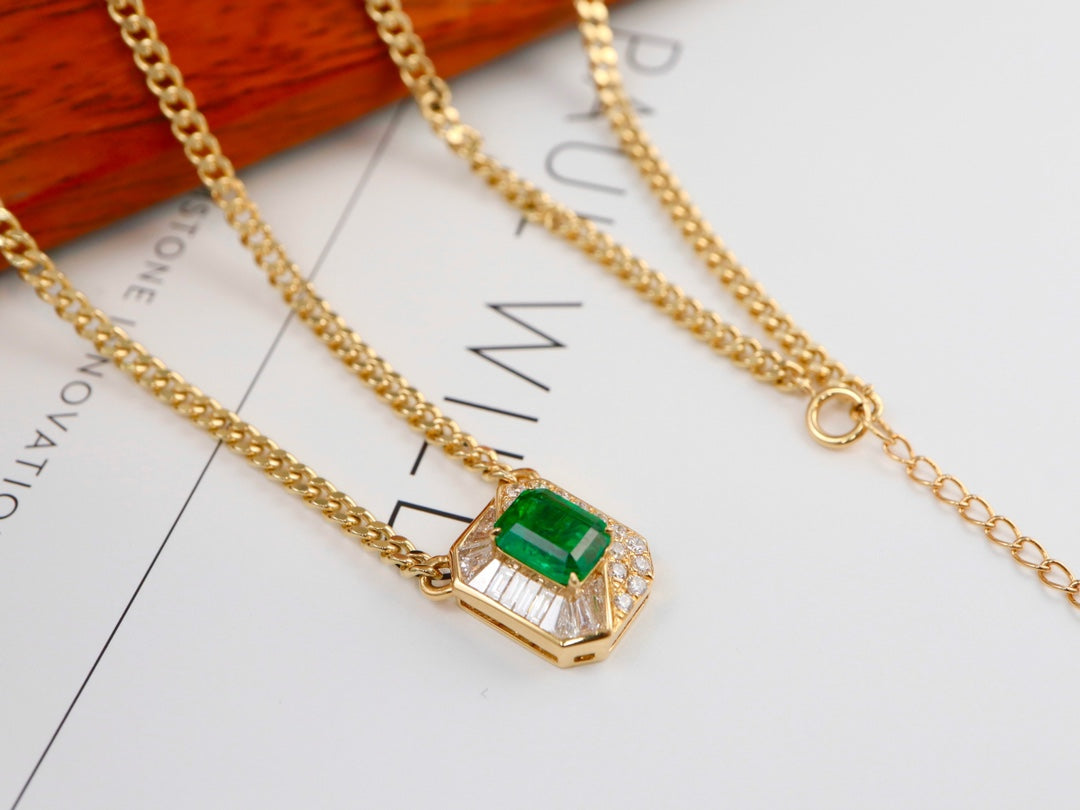 Emerald Cuban Necklace - High-End Jewelry Piece