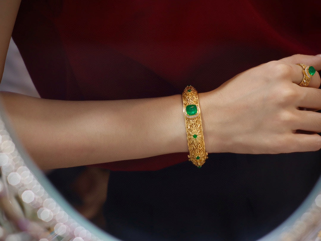 Ancient Filigree Technique Bracelet: The Pinnacle of Wedding Heirloom Jewelry