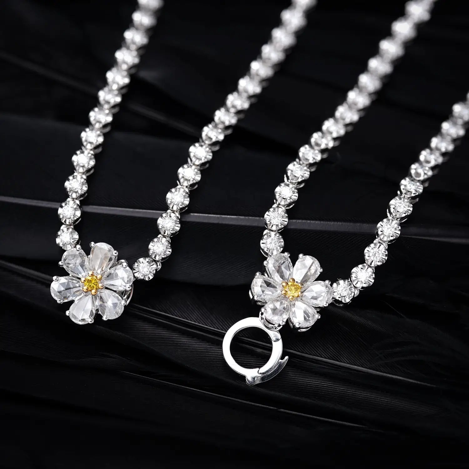 Elegant Rose Drop Necklace Set: A Perfect Blend of Elegance and Value